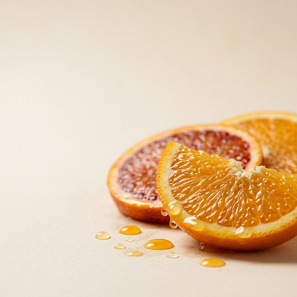 Rodajas de naranja frescas, fuente natural de vitamina C